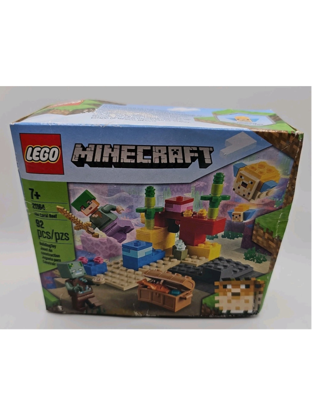 Lego Minecraft Set 21164 The Coral Reef 92 pcs New In Box 2021
